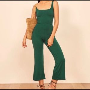 Reformation S Rylee Jumpsuit in green